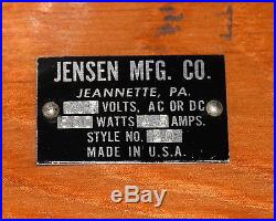60's VINTAGE JENSEN MFG STYLE NO. 20 STEAM ENGINE ELECTRIC POWER PLANT HIT MISS