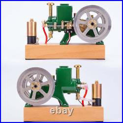 6cc Antique 4-Stroke Gas IC Engine Green Horizontal Stationary Engine with Stand