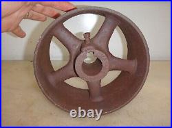 8 x 4-1/8 FLAT BELT PULLEY fits 1-1/2 SHAFT for Old Hit and Miss Gas Engine