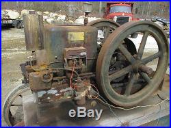 ANTIQUE 5 HP WITTE HIT & MISS ENGINE WITH SAW MILL