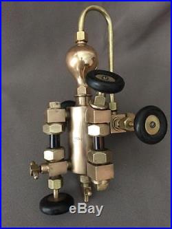 Antique Brass Detroit Lubricator Hit Miss Engine Oiler Vg