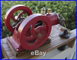 ANTIQUE Vintage Miniature Scale Cast Iron Model Gas Powered Hit and Miss Engine