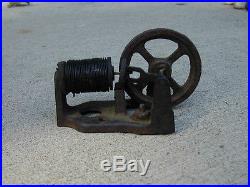 ANTIQUE hit miss engine INDUSTRIAL AGE salesman sample OLD toy FROM ESTATE