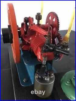 Aermotor 8 Cycle Hit & Miss Gas Engine Scale Model with walking beam & pump