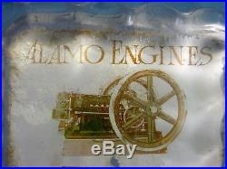 Alamo Hit Miss Gas Engine Antique Advertising Sign Paperweight