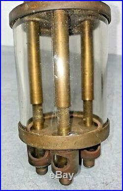 American Lubricator TRIPLE 3 Feed Oiler Hit Miss Gas Engine Antique Brass Steam