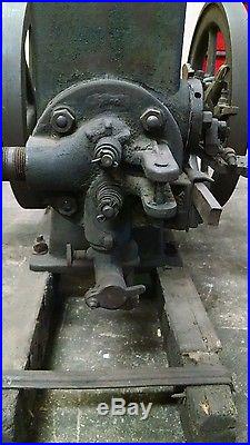Antique1 1/2HP Nelson brothers hit miss steam tractor engine farm