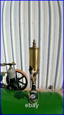 Antique 1928 John Deere 6 hp. Hit and Miss Engine with whistle