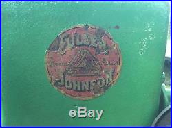 Antique 1 1/2 HP Hit Miss Flywheel Gas Engine Fuller & Johnson Model NB 2-1/2