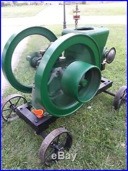 Antique 6hp Fairbanks Z engine w original cart, runs! SEE VIDEO nt hit or miss