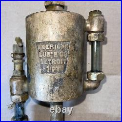 Antique American Detroit 1PT Lubricator 1/2 Hit Miss Steam Engine Parts