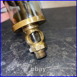 Antique American Injector 3/8 Brass Glass Drip Oiler Hit Miss Engine