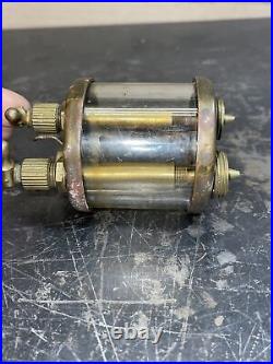 Antique American Lubricator Brass Oiler Dual Feed Hit Miss Engine Marine