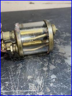 Antique American Lubricator Brass Oiler Dual Feed Hit Miss Engine Marine