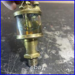 Antique Brass 3/8 IHC Glass Drip Oiler Hit Miss Engine