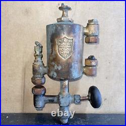 Antique Brass American Injector Detroit 1PT Lubricator Hit Miss Engine Steam
