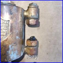 Antique Brass American Injector Detroit 1PT Lubricator Hit Miss Engine Steam