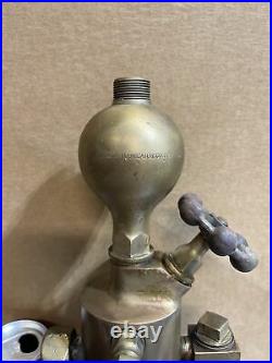 Antique Brass Detroit 1 Pint Lubricator Oiler Hit Miss Steam Engine