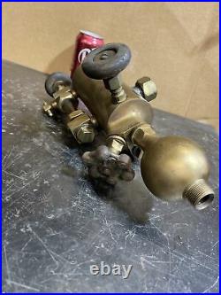 Antique Brass Detroit 1 Pint Lubricator Oiler Hit Miss Steam Engine