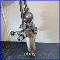 Antique Brass Detroit Hydrostatic 1/2pt Lubricator Parts Hit Miss Steam Engine