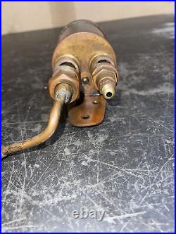 Antique Brass Essex Dual Feed Oiler Hit Miss Steam Marine Engine Parts