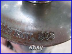 Antique Brass Hit Miss Engine Oiler Michigan Lubricator Co Detroit 508 Wood Knob