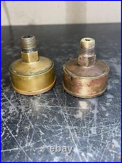 Antique Brass No. 2 Grease Cups Oiler Hit Miss Steam Engine W. D. Allen