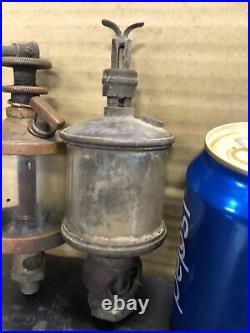 Antique Brass Oiler Pair Hit Miss Steam Engine Parts