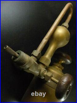 Antique Brass Swift Hydrostatic Lubricator Oiler Large 1 Qt. Steam Engine