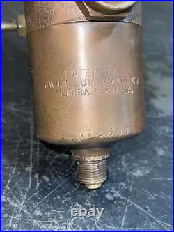 Antique Brass Swift Lubricator Hydrostatic Oiler Steam Engine Hit Miss