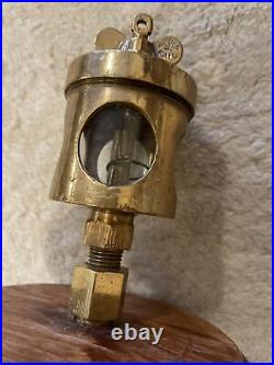 Antique Brass never fail Rod drip oiler No3 hit Miss Steam engine
