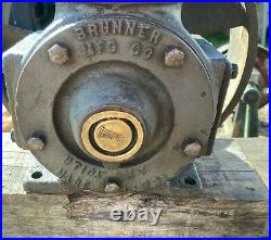 Antique Brunner Air Compressor Flat Belt for Hit Miss Engine Utica New York