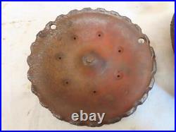 Antique Cast Iron Hit & Miss Gas Engine Muffler 8 diameter 1-1/2 Threads