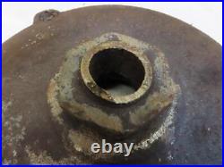 Antique Cast Iron Hit & Miss Gas Engine Muffler 8 diameter 1-1/2 Threads