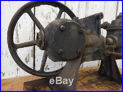 Antique Cast Iron Stationary Engine Driven Water Transfer Pump Vintage Hit Miss