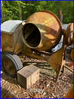 Antique Cement Mixer with Stover Hit & Miss Engine Late 30's model