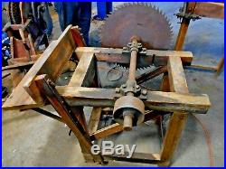 Antique Cordwood Saw with New Way Aircooled Hit or Miss Engine