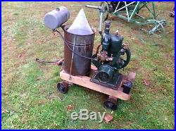 Antique Cushman Hit & Miss Gas Flywheel Engine Cart Clutch Pulley Good RUNNER