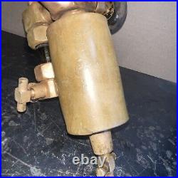 Antique Detroit Hydrostatic 1/3PT Brass Lubricator Hit Miss Steam Engine Parts