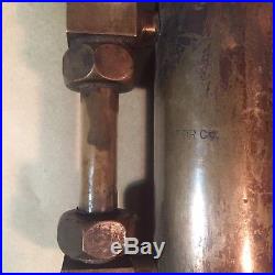 Antique Detroit Lubricator Co Brass Oiler Steam Engine Hit Miss Glass Steampunk