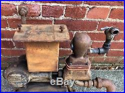Antique Duro Water Pump Mechanical Industrial Motor Wheel Hit & Miss Engine