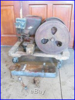 Antique Economy 2 HP Hit & Miss Gas Engine No. TA232623SR for Parts or Restore