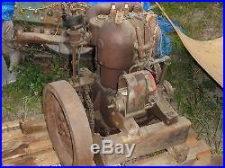 Antique HIT & MISS Marine gas engine. Nice Barn Fresh Piece! 1900s era
