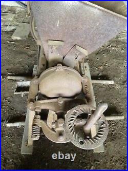 Antique Hit And Miss Engine Era Burr MILL Feed Grinder For Parts Or Restoration