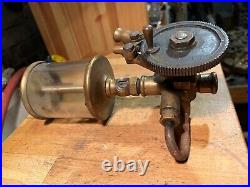 Antique Hit Miss Engine Brass Oiler Lunkenheimer MARVEL 1 pint