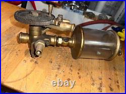 Antique Hit Miss Engine Brass Oiler Lunkenheimer MARVEL 1 pint