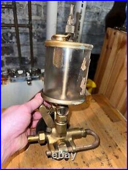 Antique Hit Miss Engine Brass Oiler Lunkenheimer MARVEL 1 pint