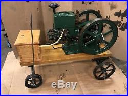 Antique Hit Miss Engine Fautless Or Dairy Maid Engine Staionary Steam Tractor