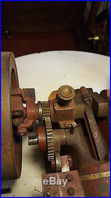 Antique Hit Miss Gas Engine-Very Small 8 Flywheel Salesman Sample
