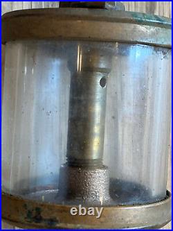 Antique Hit & Miss Gas Steam Engine Brass Oiler Powell No 2 Powell 1889